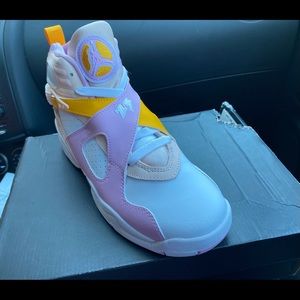 AIR JORDAN 8 RETRO GS 'LIGHT ARCTIC PINK' (BRAND NEW NEVER WORN)